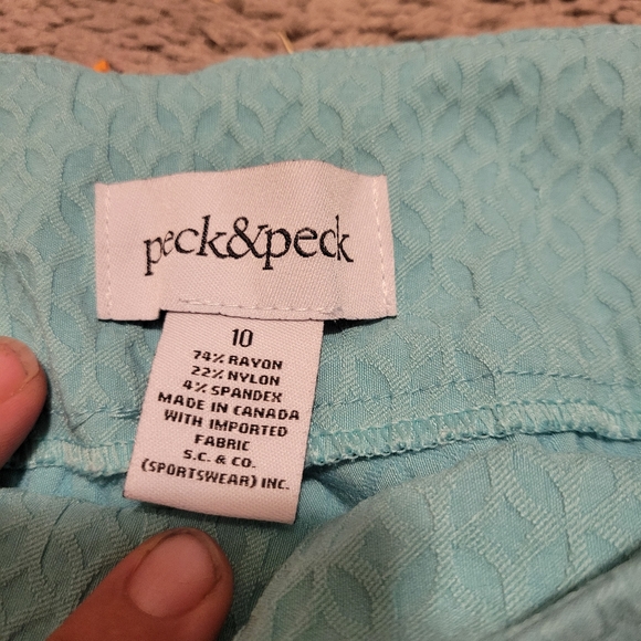 Peck & Peck light teal size 10 - Picture 2 of 3